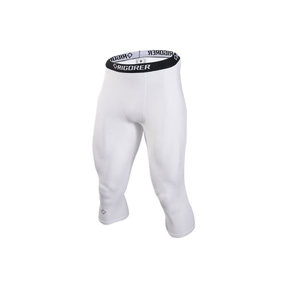 准者 競技運動緊身七分束褲 '白色' 男女同款 [Z122311452-1]
