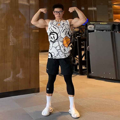 准者 競技運動緊身束褲 '白色' 男女同款 [ZZ1601135]