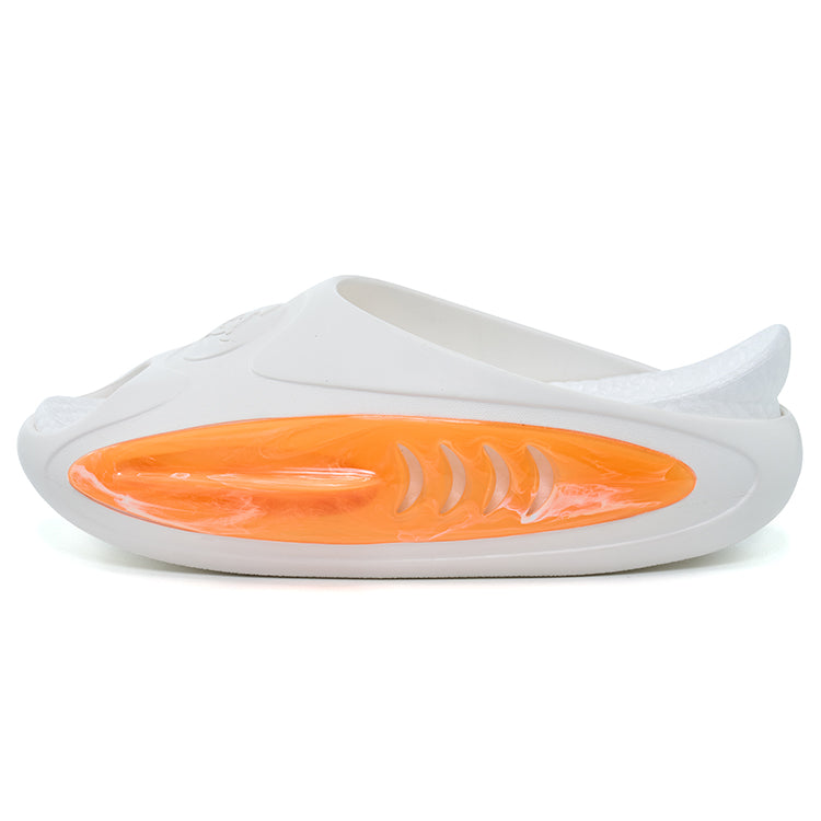 准者 鯊魚2 拖鞋 'White/Orange'  [Z324160507-1]