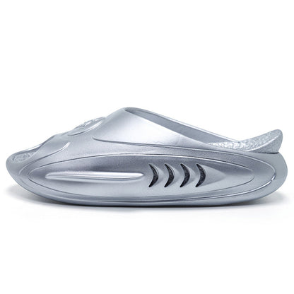 准者 鯊魚2 拖鞋 'Silver'  [Z324160507-8]