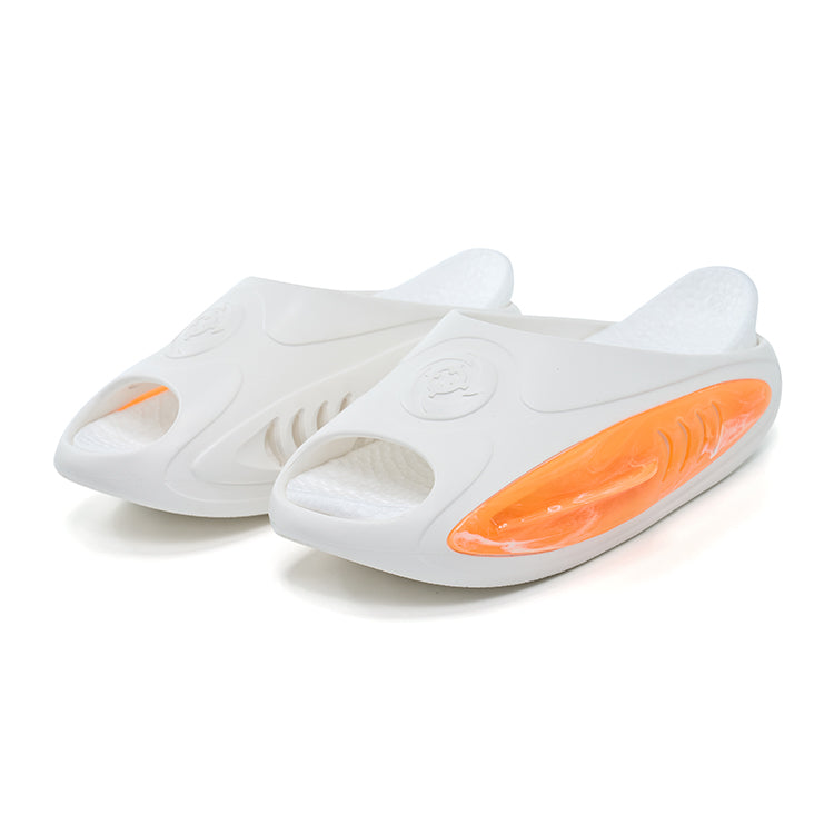准者 鯊魚2 拖鞋 'White/Orange'  [Z324160507-1]