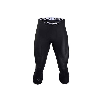 准者 競技運動緊身七分束褲 '黑色' 男女同款 [Z122311452-1]