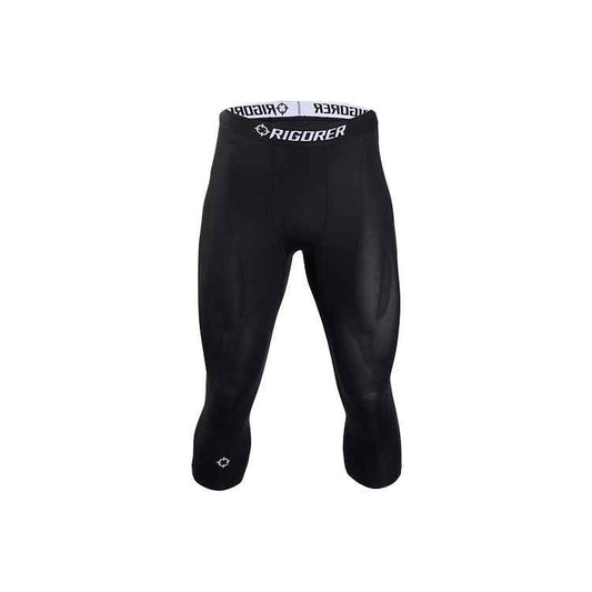 准者 競技運動緊身七分束褲 '黑色' 男女同款 [Z122311452-1]