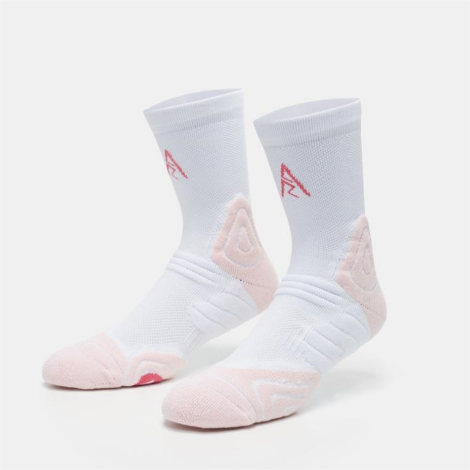 准者 AR LOGO專業籃球襪 'White/Pink' [Z123340303]