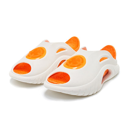 准者 鯊魚 拖鞋 'White/Orange' (Pack without box) [Z123260506-2]