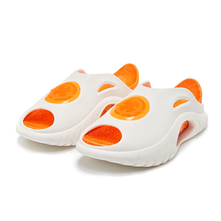 准者 鯊魚 拖鞋 'White/Orange' (Pack without box) [Z123260506-2]