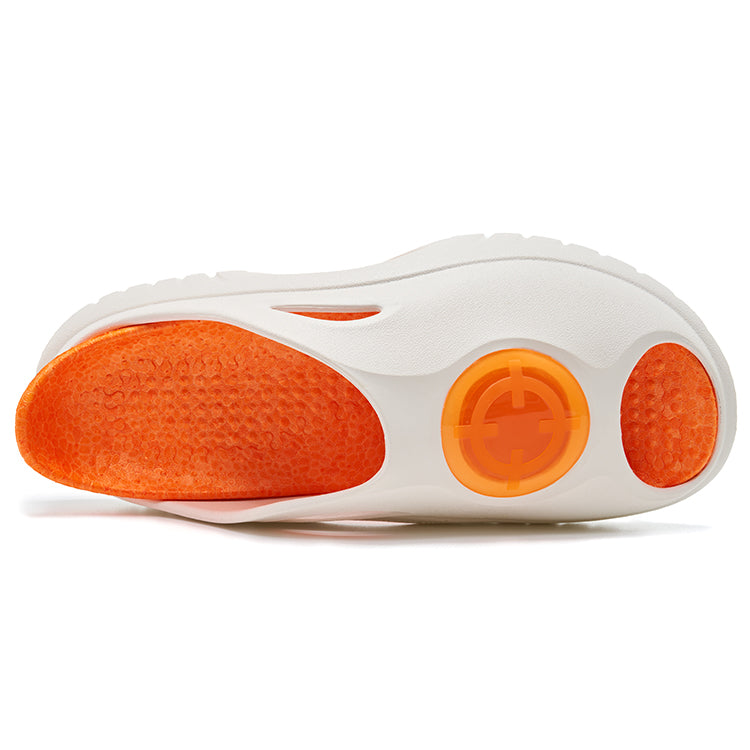 准者 鯊魚 拖鞋 'White/Orange' (Pack without box) [Z123260506-2]