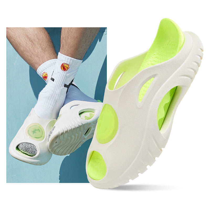 准者 鯊魚 拖鞋 'Green/White' (Pack without box) [Z123260506-4]