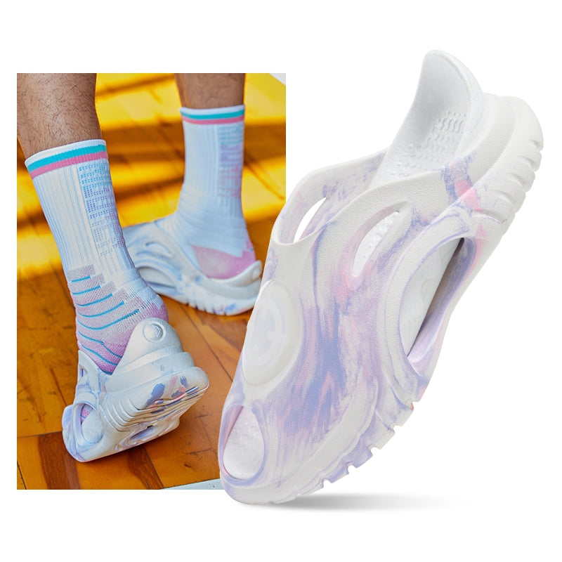 准者 鯊魚 拖鞋 'Purple/White' (Pack without box) [Z123260506-6]
