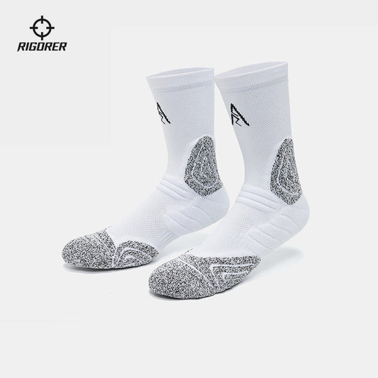 准者 AR LOGO專業籃球襪 'White/Grey' [Z123340303]