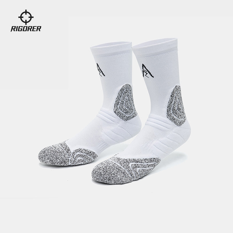 准者 AR LOGO專業籃球襪 'White/Grey' [Z123340303]